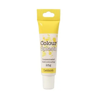Barwnik w żelu Colour Splash w tubce - Cytrynowy (25g)