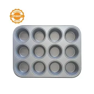 Forma, blacha do pieczenia Muffinek 12 gniazd 35x26x3h cm - Decora