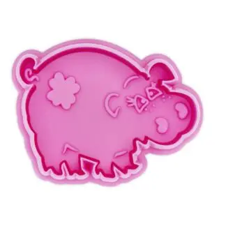 Wykrawaczka z Tłoczkiem Świnka - 6 cm - Städter