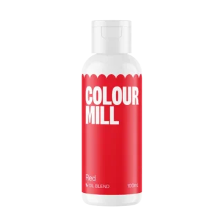 Jadalny barwnik olejowy do mas tłustych Colour Mill bez E171 - Red 100 ml