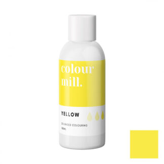 Jadalny barwnik olejowy do mas tłustych Colour Mill - Yellow, Żółty 100 ml
