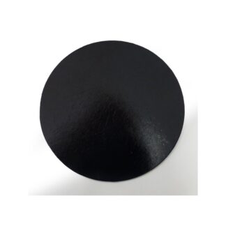 Podkład pod tort okrągły Czarny 20 cm, h 1,0 cm - Aleksander Print