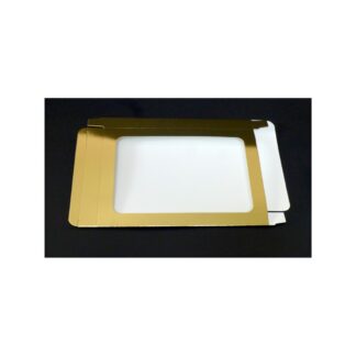 Pudełko na pierniczki z okienkiem - Złote - 25x17x2 cm