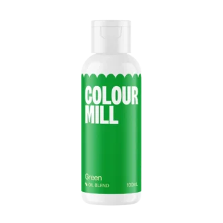 Jadalny barwnik olejowy do mas tłustych Colour Mill bez E171 - Green 100 ml