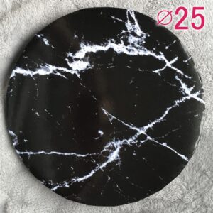 zdjęcie Podkład pod tort okrągły Marmur Ciemny Ø 25 cm, h 1 cm - PC Julita