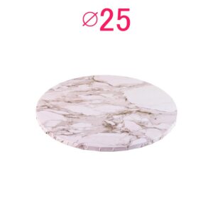 zdjęcie Podkład pod tort okrągły Marmur Jasny Ø 25 cm, h 1 cm - PC Julita