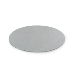zdjęcie Cienki podkład pod tort Okrągły Srebrny Ø 28 cm, h 0,3 cm Decora