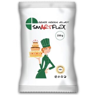 Smartflex Green Velvet – ciemnozielona masa cukrowa 0,25 kg – smak waniliowy