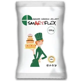 Smartflex Green Velvet – ciemnozielona masa cukrowa 0,25 kg – smak waniliowy