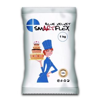 Masa cukrowa/lukier plastyczny Smartflex Blue Velvet - niebieska - 1 kg- smak waniliowy
