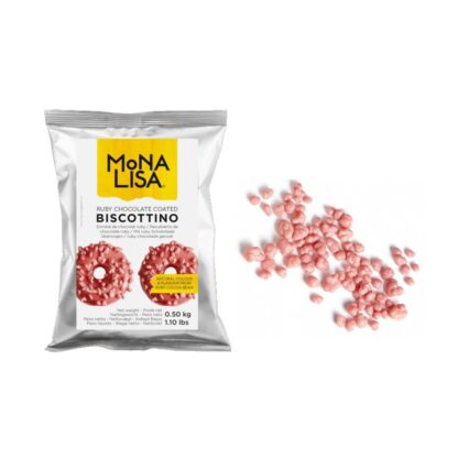 Czekoladowe kawałki herbatników BISCOTTINO Ruby – 0,5 kg