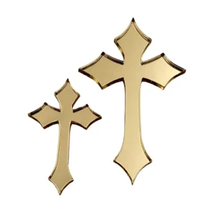 zdjęcie Dekoracyjne KRZYŻYKI ZŁOTE 2 szt.