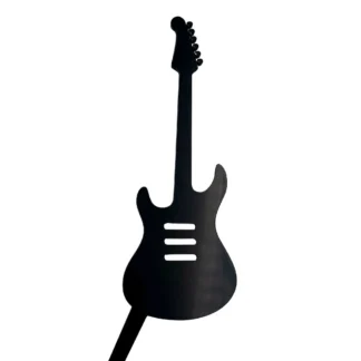 Topper Gitara elektryczna 15 x 8,9 cm - Czarny - Miniowe Formy