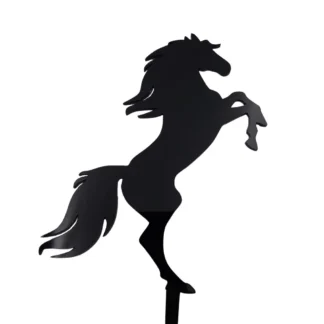Topper Ozdobny Koń 15 x 12 cm - Czarny - Miniowe Formy