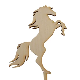 Topper Ozdobny Koń 15 x 12 cm - Drewno - Miniowe Formy
