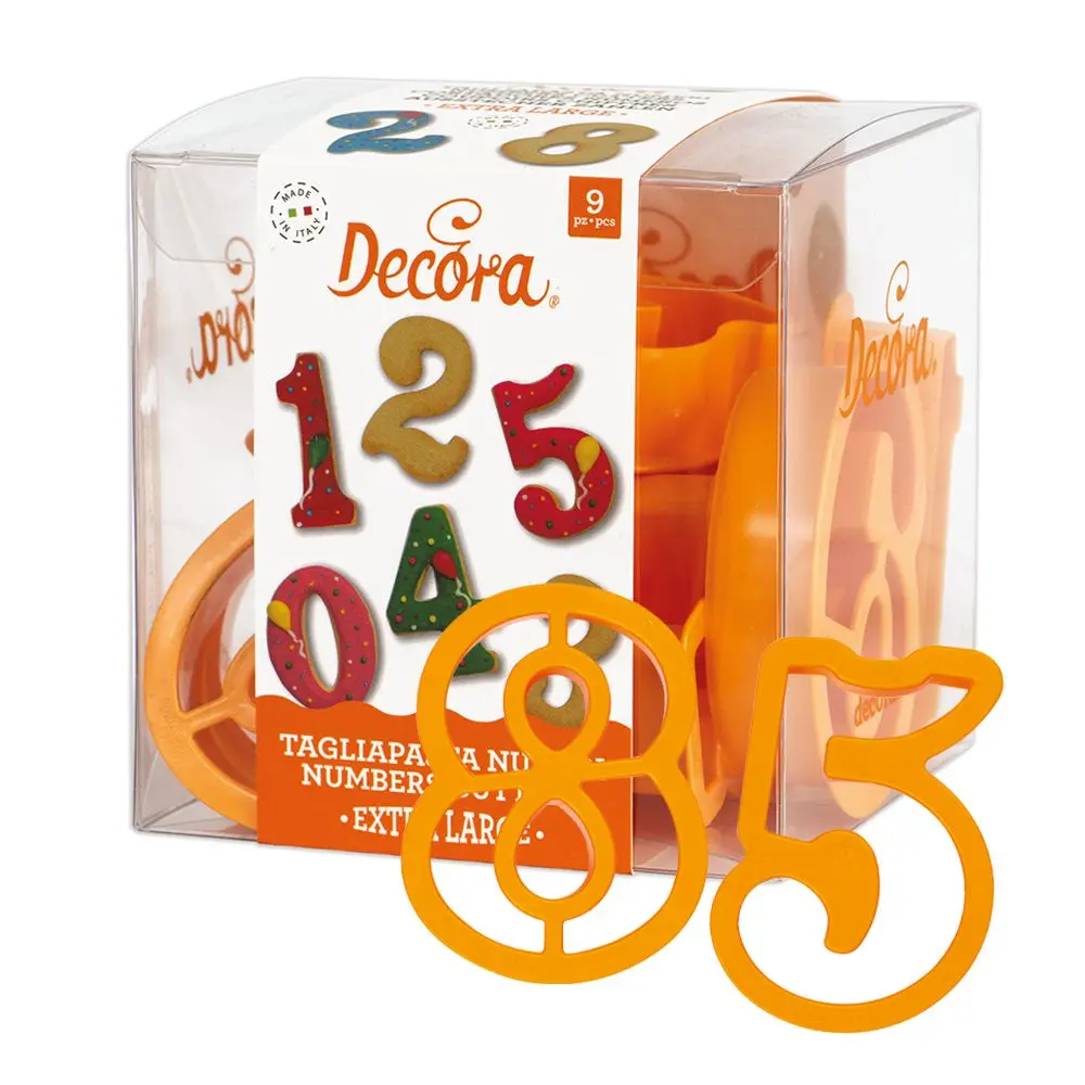 Foremki Plastikowe Cyfry Duże - 10 szt. - Decora