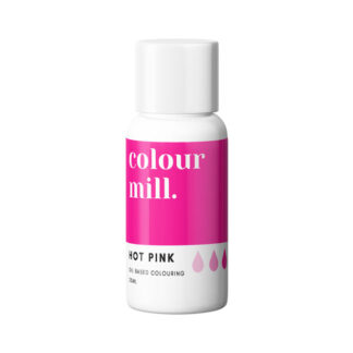 Jadalny barwnik olejowy do mas tłustych Colour Mill - Hot Pink, Wściekle Różowy 20 ml
