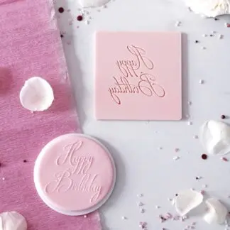 Stempel Dekoracyjny - Happy Birthday - Miniowe Formy