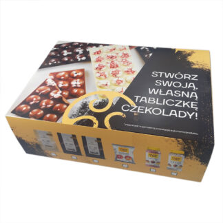 DIY BOX - Zestaw do samodzielnego stworzenia tabliczek czekolady Barry Callebaut z posypką w środku