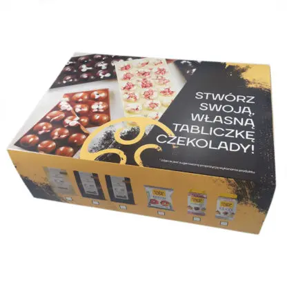 DIY BOX - Zestaw do samodzielnego stworzenia tabliczek czekolady Barry Callebaut z posypką w środku