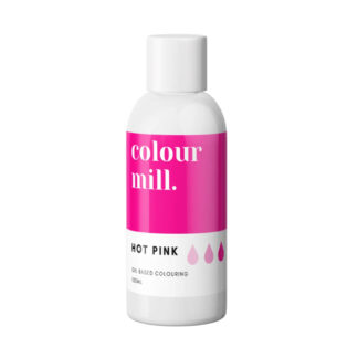 Jadalny barwnik olejowy do mas tłustych Colour Mill - Hot Pink, Wściekle Różowy 100 ml