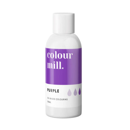 Jadalny barwnik olejowy do mas tłustych Colour Mill - Purple, Fioletowy 100 ml