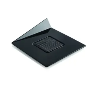 Tacka bankietówka kwadratowa na monoporcje Silikomart Ø86mm czarna - 25szt.