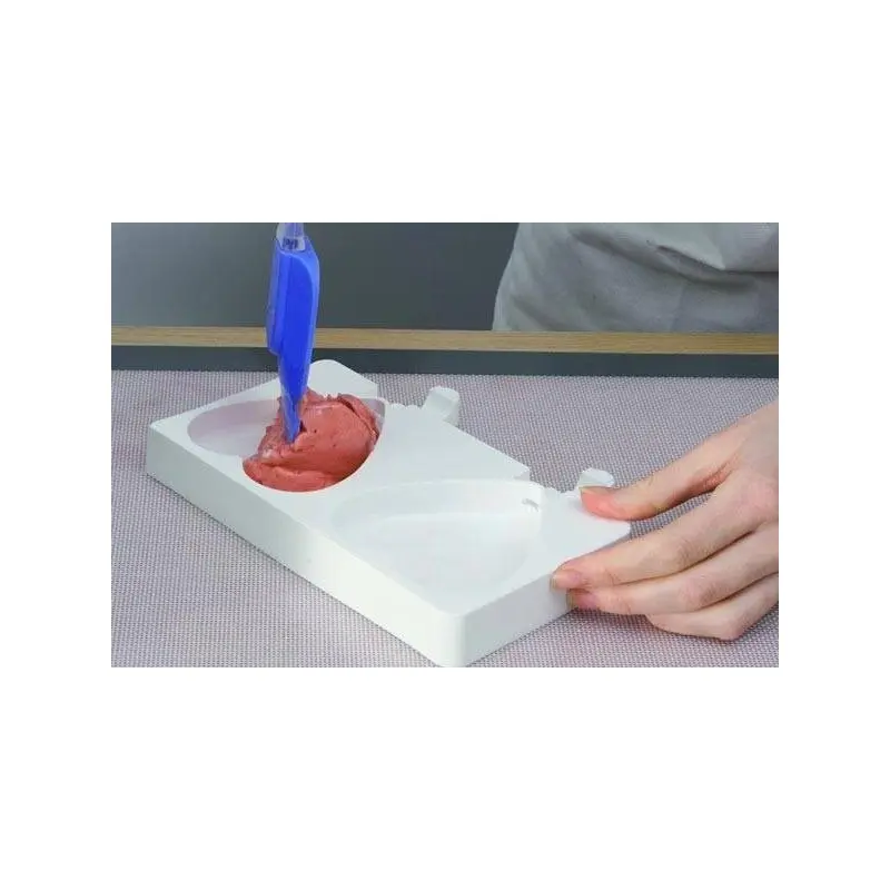 Forma silikonowa Heart-Ic Lody Cakesicles Duże Serce - 9,1 x 8,5 cm - zestaw 2 szt. - Silikomart Gel03 Easy Cream