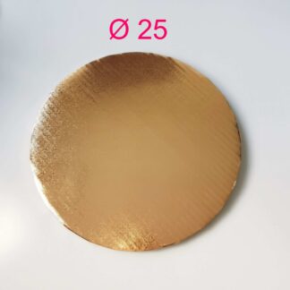 Podkład pod tort okrągły Różowe Złoto Jasne Ø 25 cm, h 1 cm - PC Julita