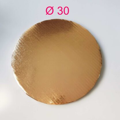 Podkład pod tort okrągły Różowe Złoto Jasne Ø 30 cm, h 1 cm - PC Julita