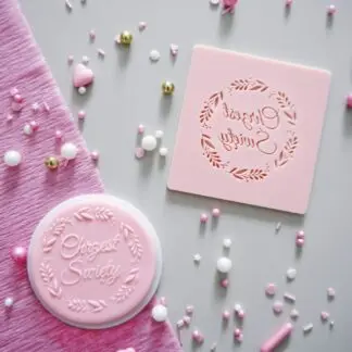 Stempel Dekoracyjny - Chrzest Święty w wianku - Miniowe Formy