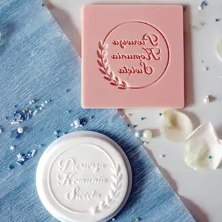 Stempel Dekoracyjny - Pierwsza Komunia Święta w wianku