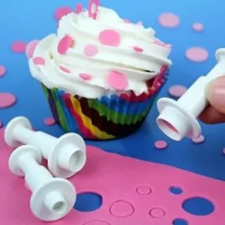 Wykrawaczka z Tłoczkiem Kółka - 3 szt. - PME