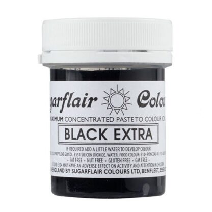 Sugarflair Paste Colours - Spectral Black Extra