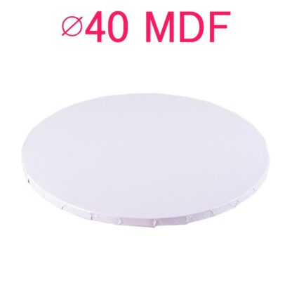 Podkład pod tort okrągły MDF Biały Ø 40 cm, h 1 cm - PC Julita