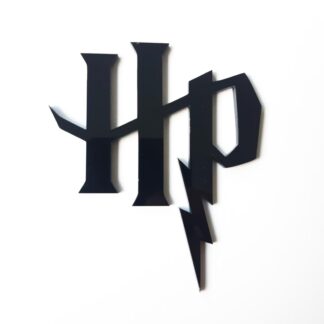 Dekor na tort Harry Potter 8 cm - Czarny - Miniowe Formy