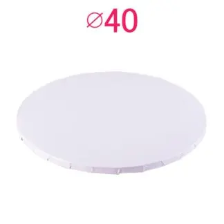 Podkład pod tort okrągły Biały Ø 40 cm, h 1 cm - PC Julita
