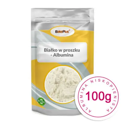Albumina niskopienista, białko w proszku, zamiennik białka świeżego - 100 g