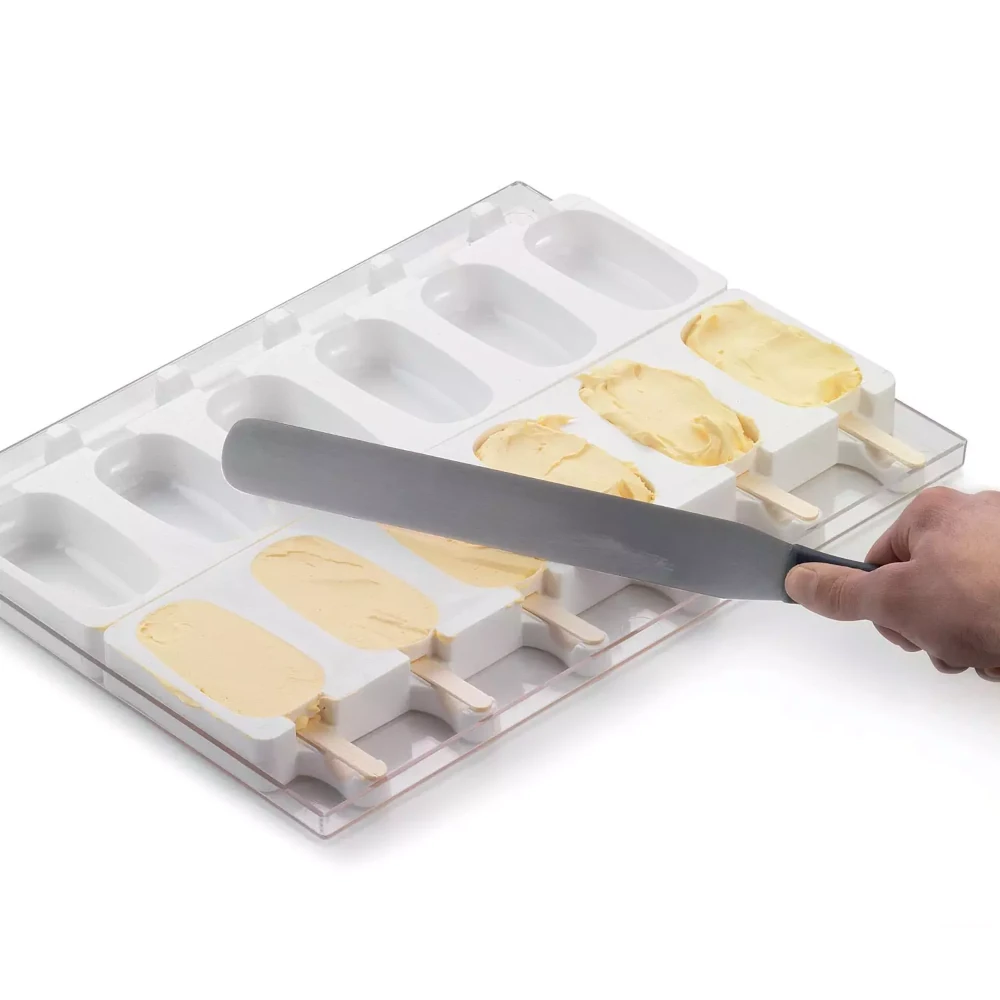 Forma silikonowa Classic Lody Cakesicles - 9,3x4,9cm - zestaw 2x6 gniazd i tacka - Silikomart Gel01 Easy Cream