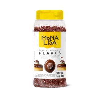 Czekoladowa posypka, płatki ciemne Flakes Scarlet - 0,6 kg - Mona Lisa