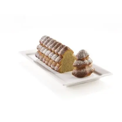 Forma silikonowa 3D BÛCHE SAPIN - 250 x 89mm  - Silikomart - obrazek 4