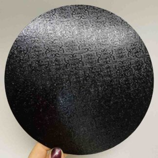 Podkład pod tort okrągły Czarno - Biały Ø 22 cm, h 0,3 cm - PC Julita