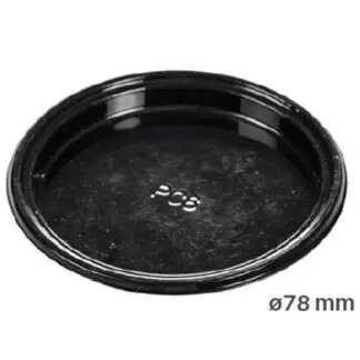 Tacka bankietówka Silikomart Ø78mm czarna - 100szt.