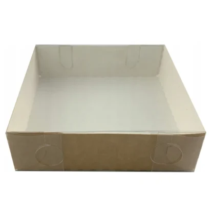 Pudełko na pierniczki i ciasteczka, z przykrywką Eko - 5szt. - kwadratowe 14x14x4 cm - Aleksander Print