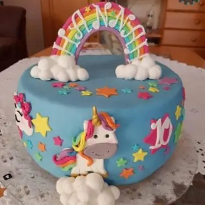 Foremka na tort lub ciasteczka – Unicorn z chmurką - Miniowe Formy - obrazek 2
