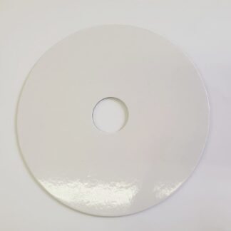 Podkład pod tort okrągły z otworem Biały ø 16 cm, h 0,2 cm