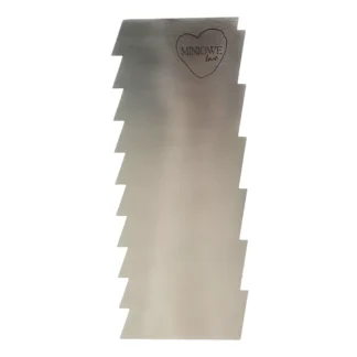 Metalowa Skrobka/Packa/Blaszka do tortów - Ostra 19,5 x 8 cm - Miniowe Love