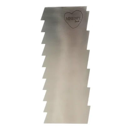Metalowa Skrobka/Packa/Blaszka do tortów - Ostra 19,5 x 8 cm - Miniowe Love