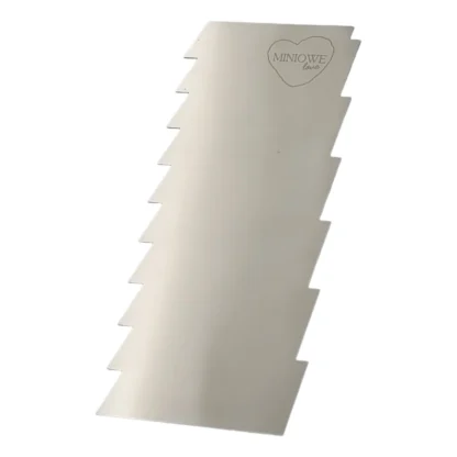 Metalowa Skrobka/Packa/Blaszka do tortów - Ostra 19,5 x 8 cm - Miniowe Love