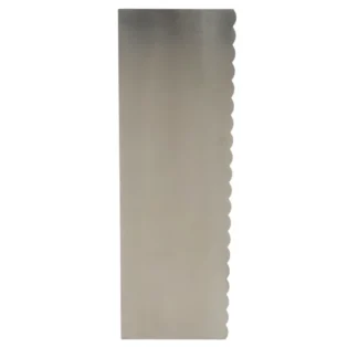 Metalowa Skrobka/Packa/Blaszka do wysokich tortów z ukrytym piętrem - Prosta/Falbanka 30x9,8 cm